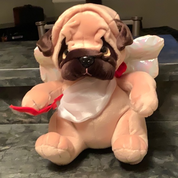 Valentine’s Day Cupid plush pug - Picture 1 of 6